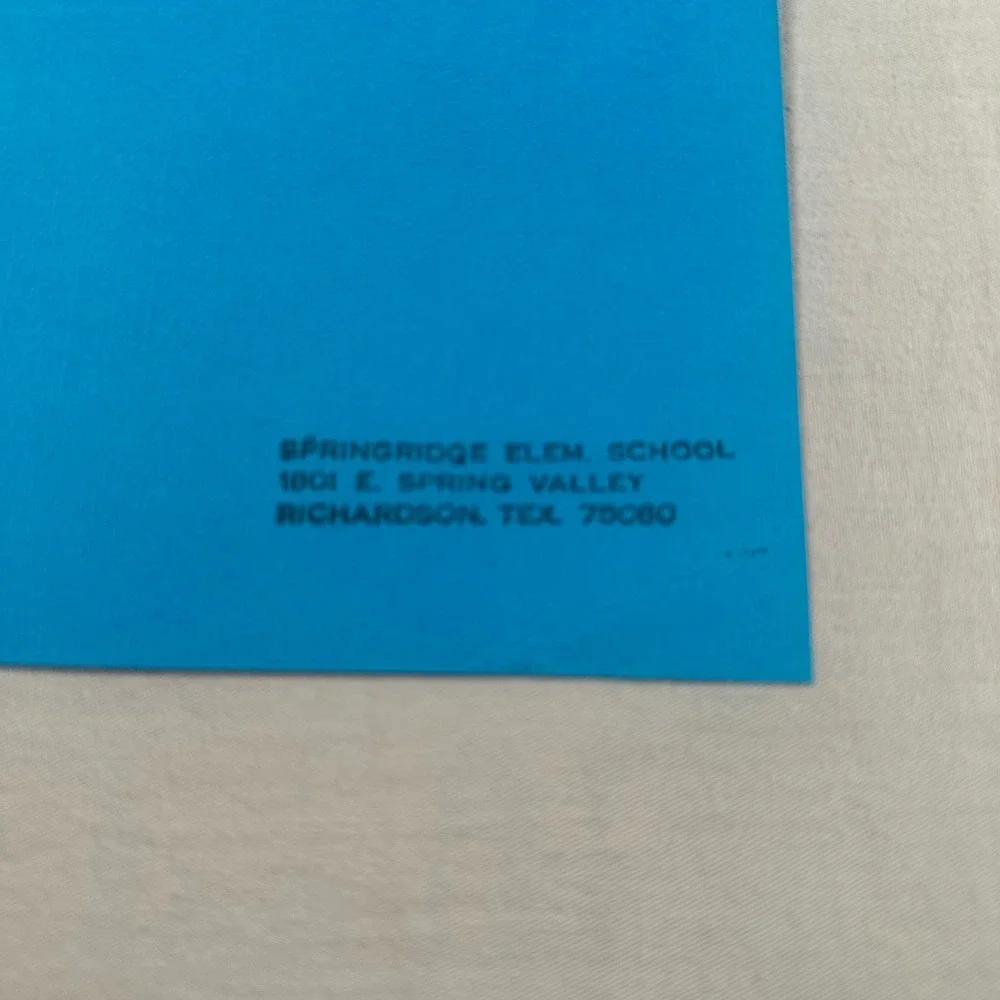 Vintage 1973 What's Cooking at Springridge Community Cookbook Spiral Bound Blue